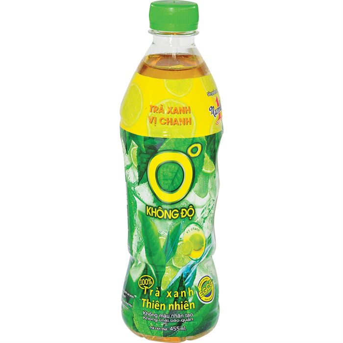 Number 1 Green Tea Bottle 455ml Lemon Flavour x24